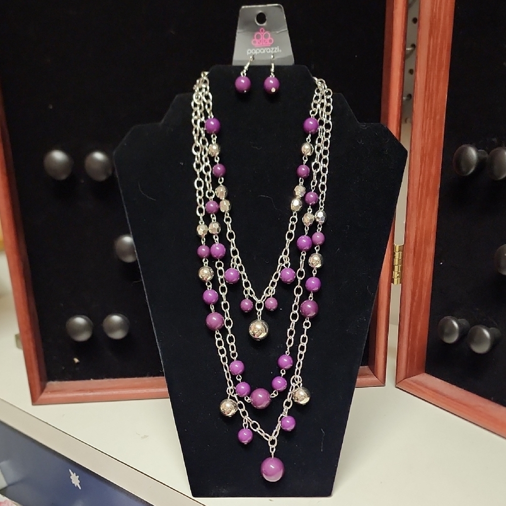 Paparazzi Necklace - The Partygoer - Purple